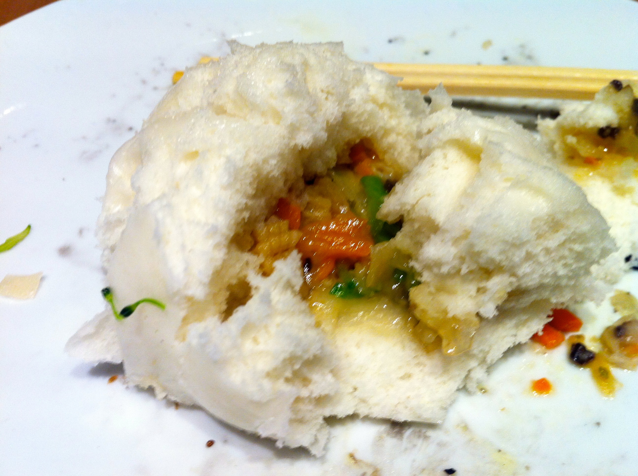 Vegetable steamed buns, Ping Pong, Westfield, Stratford
